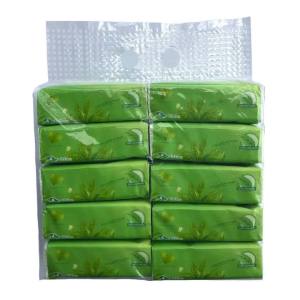 IFUN Organic Green Tea Facial Tissue Paper 4 ply 8 Packs Tissue Napkin
