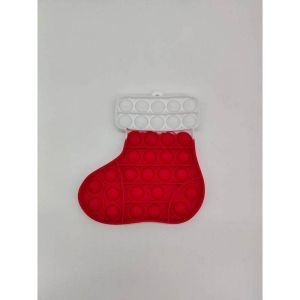 Santa Christmas Decorations Pop it Fidget Toy Pop Bubble Santa Claus Gingerbread Man Christmas Tree Toy