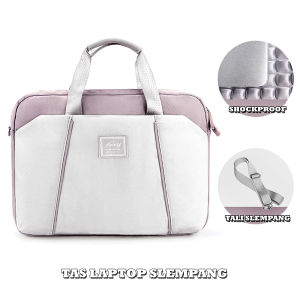 3Putra - Tas Laptop AMICA Tas Laptop Wanita Banyak Ruang Model Jinjing dan Selempang Shockproof dan Waterproof 15" - 15.6" - 16" inchi