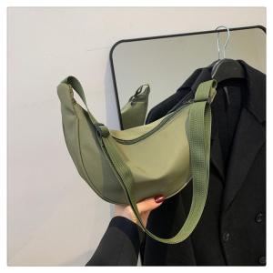 ZEFAN เกี๊ยวกระเป๋าสไตล์ใหม่กระเป๋าสุภาพสตรีเรียบง่ายแฟชั่นเรียบและสวมใส่ถุงใต้วงแขนอเนกประสงค์