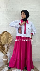 BAJU GAMIS ROMPI SET SABLON
