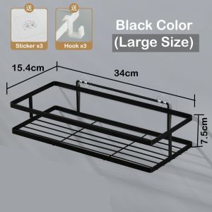 BEULIFE Toilet Bathroom Steel Shelf Rack Shampoo Toiletries Storage Organizer Cabinet Rak Besi Bilik Mandi Tandas