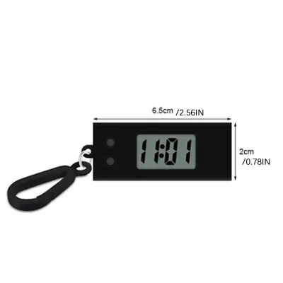 Multifungsi Lcd Jam Digital Mini Gantungan Kunci Portabel Jam Elektronik Digital