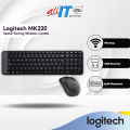 Logitech MK220 Wireless Keyboard and Mouse Combo | Space-Saving Wireless Combo | Compact Design | Office Mouse, Keyboard. 