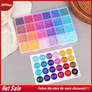 【COD】🔥🔥🔥 24Colors Set Each Grid Contains 400pcs Mini Beads Fuse Beads Puzzles Beads For Kids DIY High Quality Puzzles Handmade Gift Toy