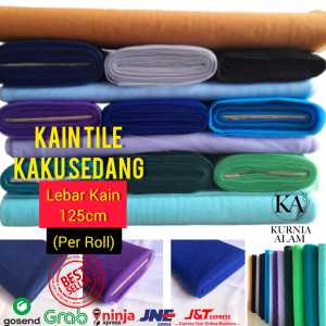 Kain Tile Tulle Tila Kaku Sedang 100cmx125cm souvenir dekorasi wedding veil rok tutu aksesoris tidak Melar