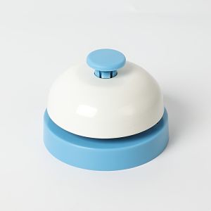 Set of Assorted Colors Modern Metal Hand Bell - No Electricity Needed Call Bell for Classroom Kitchen Restaurant Bar Table Games Pet Training Interactive Fun