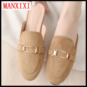 Dép Bệt Phiên Bản Hàn Quốc Thương Hiệu MANXIXI Dép Sục Giày Lười Cỡ Lớn Dành Cho Nữ (Cỡ 32-44)