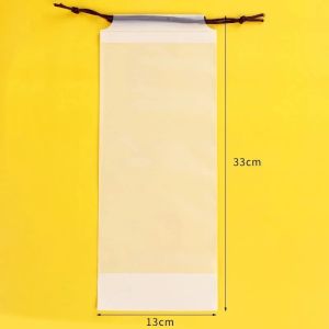 10Pcs Translucent Waterproof Umbrellas Bags / Reusable Drawstring Bag / Portable Umbrella Packaging Pouch