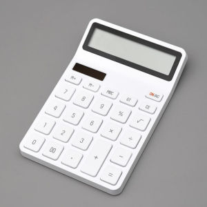 KACO เครื่องคิดเลขตั้งโต๊ะ รุ่น ประหยัดพลังงานและทนทาน คอมพิวเตอร์เดสก์ท็อปหน้าจอขนาดใหญ่ 12 บิต อุปกรณ์สำนักงาน ขาว