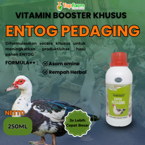 Vitamin Booster Penggemuk Entog / Vitamin Entog Pedaging / Vitamin Penggemuk Entog / Mempercepat Pertumbuhan Entog / Vitamin Entog Cepat Besar / Vitamin Herbal Entog Pedaging / Asam Amino Untuk Entog