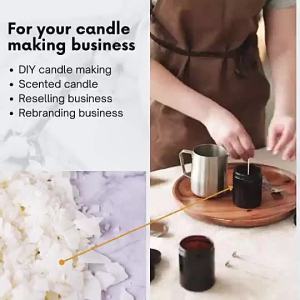 AUTHENTIC PURE SOY WAX (500g / 1kg) CANDLE MAKING SCENTED SOY CANDLE ORGANIC VEGAN WAX