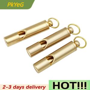 PkYeG Brass Whistle High Decibel Portable Outdoor Whistle Hiking Camping Life-Saving Whistle Referee Training Whistles Outdoor Gadgets