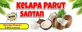 Spanduk Banner Kelapa Parut & Santan ukuran 200 cm x 80 cm. 