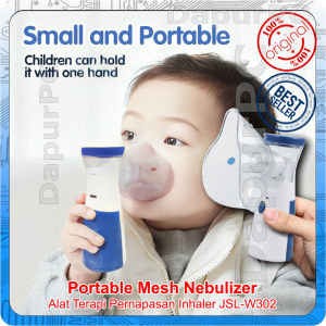 Portable Mesh Nebulizer Alat Terapi Pernapasan Inhaler JSL-W302