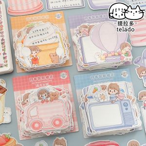 Set 100 Tờ Giấy Ghi Chú Telado Dễ Thương Trang Trí Sổ Tay Giấy Note Văn Phòng Xinh Xắn Đánh Dấu Trang Sách Tiện Dụng