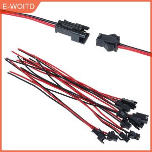 YINGRAN3 15ซม. 10ชิ้นยาว JST SM 2ขาปลั๊กตัวผู้กับตัวเมีย