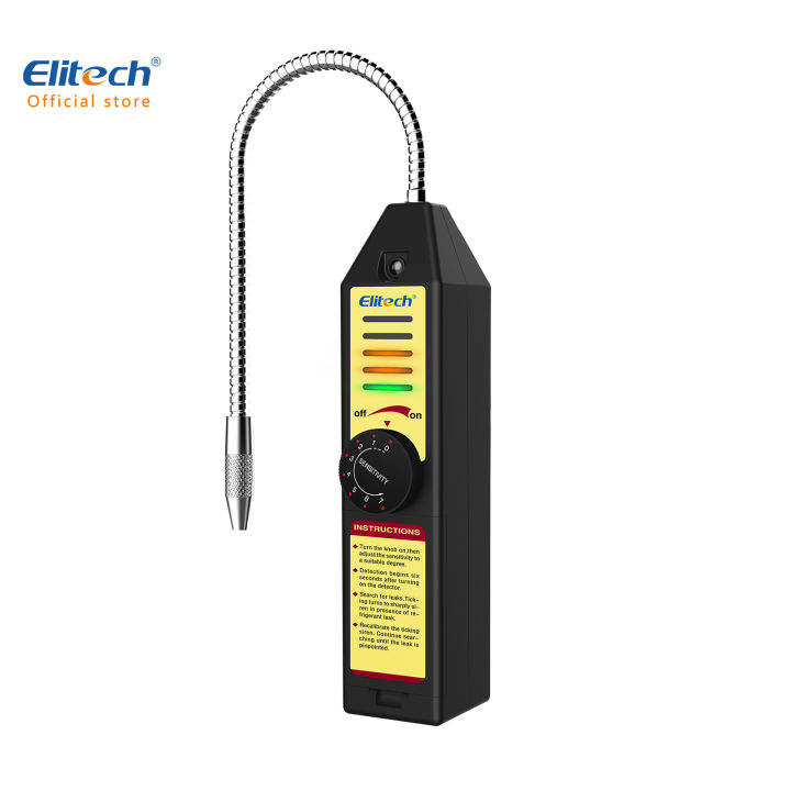 Freons LeakDetector Kältemittel-Leckdetektor – Für R22, R410A, R134A, R1234YF & HCFCs, Mit Ton & Blinklicht