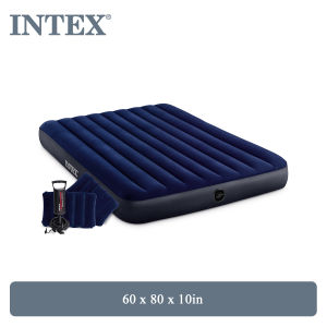 Intex® 64765 Queen Dura-Beam Classic Downy Airbed w/ Handpump Ages 14+ (60 x 80 x 10in)
