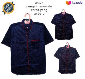Kemeja Lengan Pendek Anak Laki Laki Pria Remaja Dewasa Bahan Katun Strecth Adem Melar Motif Bermotif Polos Kotak Kotak  Murah Umur Usia PAUD TK SD SMP SMA Umur Usia 1 2 3 4 5 6 7 8 9 0 Tahu-UMMIBUSANA1306041022