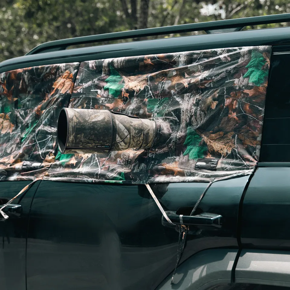 SMALLRIG Vehicle Shooting Curtain Set, Camouflage Mesh For Wildlife - View #7