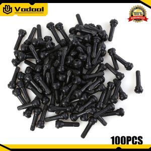 TR-414 Snap In Valve Stems 100pcs with Caps for Tire Care and Replacement in All Vehicles