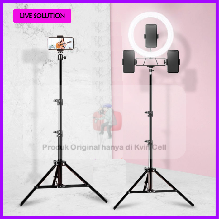 Lazada Ring Light Tripod With Mic Ring Light Lampu Cincin 33 CM 26