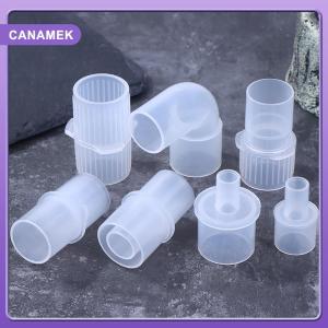 【CANAMEK】 15mm To 22mm Anesthesia Breathing Circuit Corrugated System Straight Connector Veterinary Tool PP Material