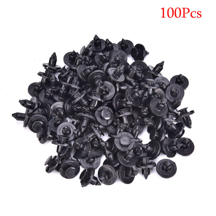 Asahi Motor 100Pcs 8mm Plastic Rivet Fastener Mud Flaps Bumper Fender ...