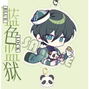 Anime Blue Lock Kawaii Cosplay Keychain Isagi Yoichi Bachira Meguru Chigiri Hyoma Nagi Seishiro Mikage Reo Rin Itoshi Itoshi Sae Keyring Acrylic Key Chain Ring Anime Jewelry