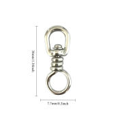 1PCS Heavy Duty Swivel Fishing Swivels Ball Bearing Swivel Wit Solid Rings Fishing Line Connector