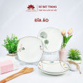 Đĩa sứ ảo nhiều họa tiết lựa chọn cao cấp Bát Tràng. 