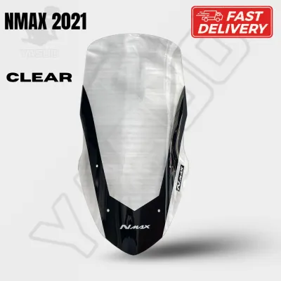 YASUO NMAX 2021 WINDSHIELD VISOR with Bolts Clear & Smoke