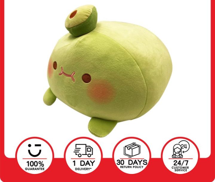 MINISO Vitality Cafeteria 30cm Lying Plush Toy Avocado