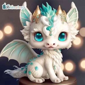Chinatera Chinese 12 Zodiac 5D Diamond Painting Full Set with Beads Animals Full Drill DIY Rhinestone Beads Art Craft Kit Embroidery Mosaic Cross Stitch Wall Decor 30x30cm