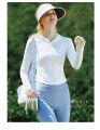 S-L Korean Style Women Protection Clothing Anti-UV Running Jacket Cool Long Sleeves Zipper Ice Silk. 