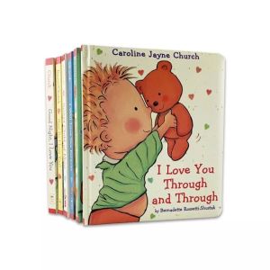 1 /6 Book for Option  Love Good Night Story Cardboard Picture Book Bedtime Reading Education Early Learning Books For Kids Toddler