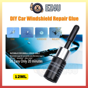 [EZ4U] Windscreen Repair Tool Sets Windshield Repair Kit Tool Car Glass Repair Glue For Crack 12ML