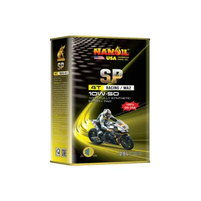 Dầu nhớt xe số NANOIL USA 10W40 & 10W50 SP (0.8L - 1L - 1.2L - 1.3L) [MUA 1 TẶNG PHỄU MUA 2 TẶNG KHAY XÃ NHỚT]