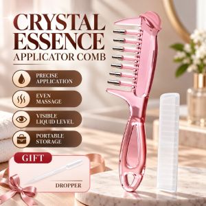 MIRELAE 7 Răng Lược massage dùng để thoa tinh dầu Trong suốt Nâng cấp vật liệu Lược chải dùng để thoa dung dịch lên da đầu. Thực tế Chính xác Lược chải tóc chân tóc Dành cho cả nam và nữ.