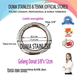 Ornamen Gelang donat 5/8" x 12cm