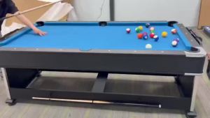 [Cozy ] Home Indoor 4-In-1 Pool Table For Villas Apartments And Communities Multifunctional American-Style Pool And Table Tennis Entertainment Table