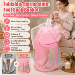 Foldable Foot Bath Bucket Insulated Foot Soak Tub Portable Design Keeps Water Warm