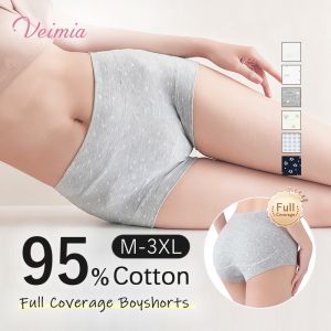 【OFFICIAL】Veimia 95% Cotton Floral Print Boxer Briefs Extended And Widened Class A Antibacterial Crotch Area Newly Upgraded Soft Cotton Baby Underwear