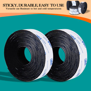 Hook and Loop Tape Fastener Self Adhesive Velcro Tape Strips Heavy Duty Mounting Tape Interlocking Nylon Fabric Double Sided Tape for DIY 12.5/25/38/50mm