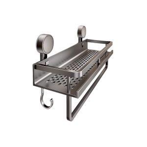 MASTERYX Nhôm Kệ phòng tắm Không khoan Cốc hút Giá để đồ nhà vệ sinh Đa chức năng Đồ sắp xếp nhà bếp