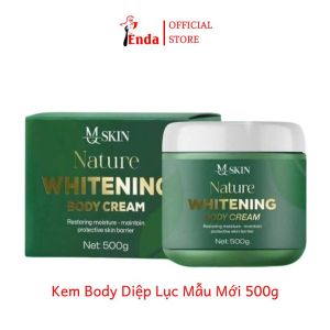 Kem body diệp lục Mq Skin EN135 giúp dưỡng trắng cấp ẩm hương thơm nhẹ dịu không bết 500g
