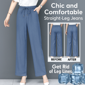 กางเกงผ้าไหมน้ำแข็งเอวสูงหลวมๆ ทรงหลวมๆ กางเกงขายาวทรงหลวมสบายๆ กางเกงขายาวเอวสูงสวมใส่สบาย S-4XL