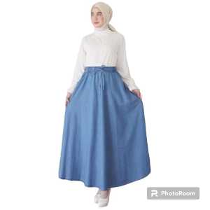 ONESET ROK JEANS + JAKET RAWIS CROP SETELAN WANITA MODEL ELEGAN DAN TERLARIS