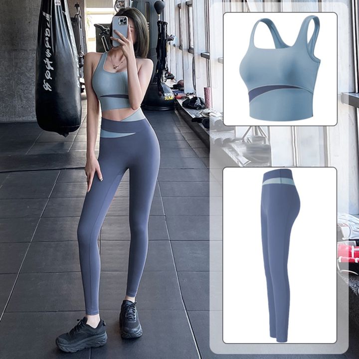 Đồ tập gym nữ cao cấp quần áo tập yoga có mút ngực co dãn 4 chiều nâng ...